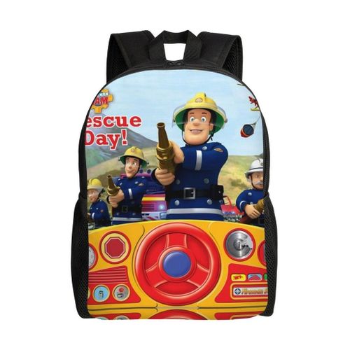 Sac d'école Sam le pompier, sac à dos de dessin animé, sac à dos tendance pour garçons, sac d'école pour étudiants, sac à dos de voyage-HXN329
