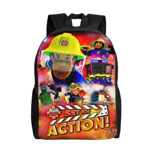 Sac d'école Sam le pompier, sac à dos de dessin animé, sac à dos tendance pour garçons, sac d'école, sac à dos de voyage-HXN328