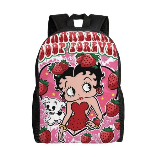 Sac à dos d'école Betty Boop, sac à dos de dessin animé, sac à dos tendance pour garçons, sac d'école pour étudiants, sac à dos de voyage-HXN369