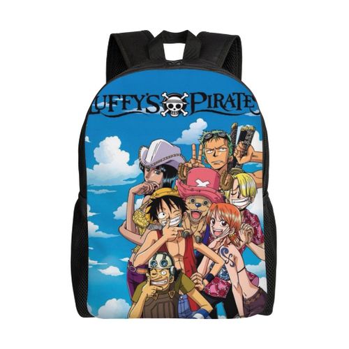 Sac à dos léger OnePiece pour enfants, grande capacité, imprimé, décontracté, à bandoulière, idéal pour les voyages en plein air, HXN4921