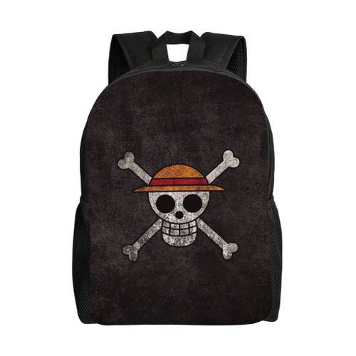 Sac à dos léger OnePiece pour enfants, grande capacité, imprimé, décontracté, à bandoulière, idéal pour les voyages en plein air, HXN4915