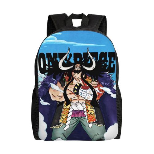 Sac à dos léger OnePiece pour enfants, grande capacité, imprimé, décontracté, à bandoulière, idéal pour les voyages en plein air, HXN4914