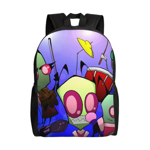 Sac à dos Alien Invader Zim, léger, unisexe, basique, pour la journée, les livres, pour ordinateur portable, pour les voyages, l'école et le bureau, Dai-XTYD2718