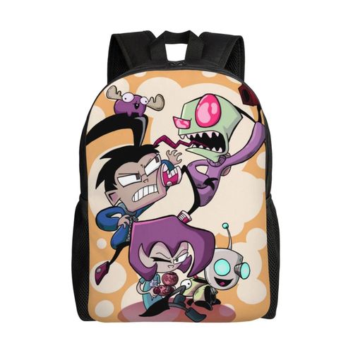 Sac à dos Invader Zim Dib Gaz, léger, unisexe, basique, pour la journée, les livres, pour ordinateur portable, pour les voyages, l'école et le bureau, D-XTYD2540