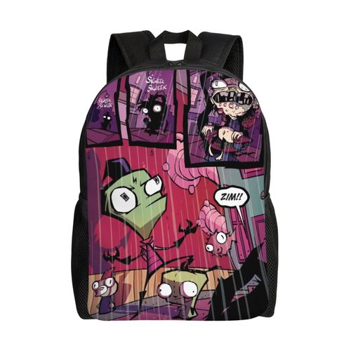 Sac à dos Invader Zim Comedy, léger, unisexe, basique, pour la journée, les livres, pour ordinateur portable, pour les voyages, l'école, le bureau, Da-XTYD2588