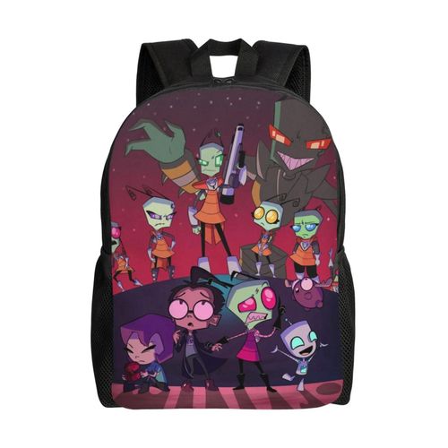 Sac à dos Invader Zim Fun, léger, unisexe, basique, pour la journée, les livres, pour ordinateur portable, pour les voyages, l'école, le bureau, au quotidien - XTYD2582