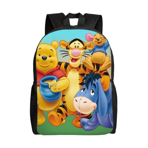 Sacs à dos Winnie l'ourson pour enfants, cartable, sac à dos décontracté pour voyage et randonnée - SYS86