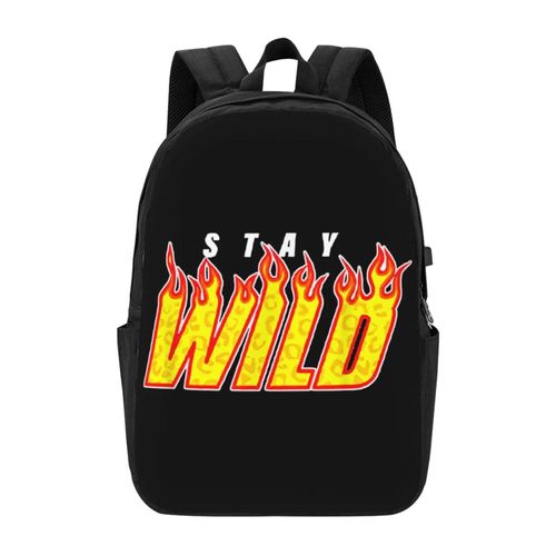 Sac à dos Ben Azelart Stay Wild pour hommes, femmes et adolescents, sac à dos décontracté et résistant à l'eau - CASE1206