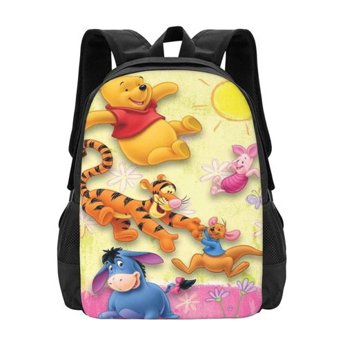Sac à dos d'école Winnie l'ourson pour enfants, cartable, sac à dos pour adolescents, garçons et filles