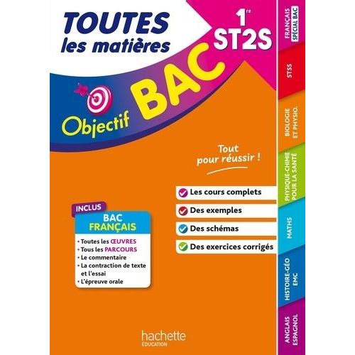 Objectif Bac 2026 - 1re St2s Toutes Les Matières