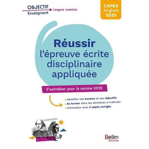 Réussir L'épreuve Écrite Disciplinaire Appliquée Capes Anglais