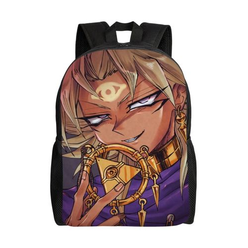 Sac à dos Malik Ishtar, imprimé en 3D, style dessin animé, idéal pour les voyages ou les loisirs - SYS264