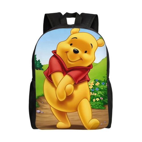 Sac à dos Winnie l'ourson, imprimé en 3D, style dessin animé, idéal pour les voyages ou les loisirs - SYS445