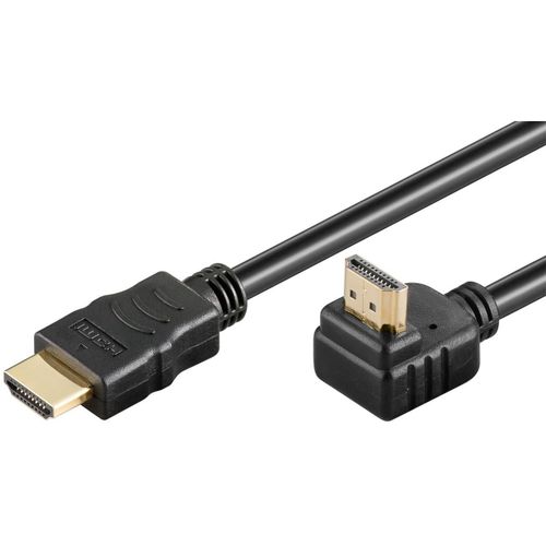 Goobay Câble HDMI¿ Haute Vitesse coudé 90° avec Ethernet 2 m