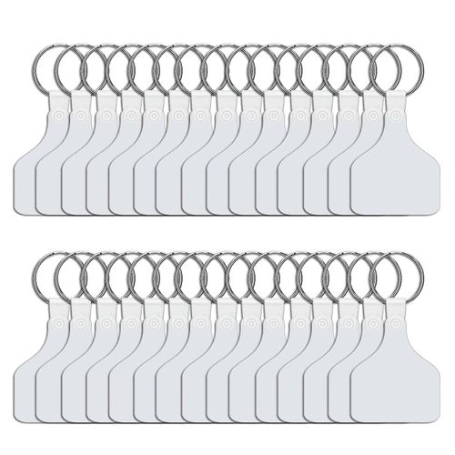 Transfert De Chaleur Porte-Clés À Sublimation Double Face Décorations De Vacances Bricolage