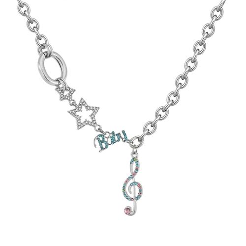 Note De Musique Étoile Pendentif Collier Ras De Cou Y2k Bijoux Cadeau Pour Fille Chaude Femmes