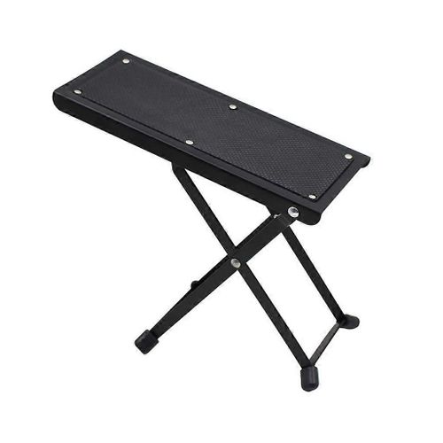 Repose-Pieds Pliant Antidérapant Pour Guitare En Métal 1 Pc, Hauteur Réglable À 4 Niveaux