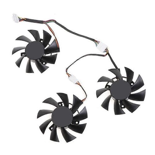3 x 75mm T128015BU 7Pin pour RX 5700 RX5700 XT GTX1660S Ventilateur de carte graphique