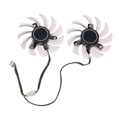 2PCS 75MM Carte Graphique Refroidissement VGA Ventilateur PLD08010S12H 4Pin 12V 0.25A Refroidisseur Ventilateur