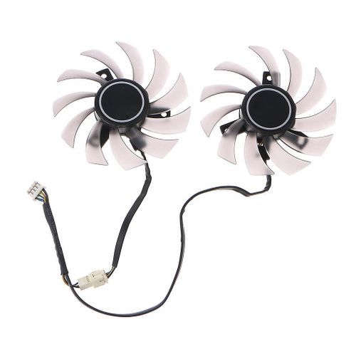 2PCS 75MM Carte Graphique Refroidissement VGA Ventilateur PLD08010S12H 4Pin 12V 0.25A Refroidisseur Ventilateur