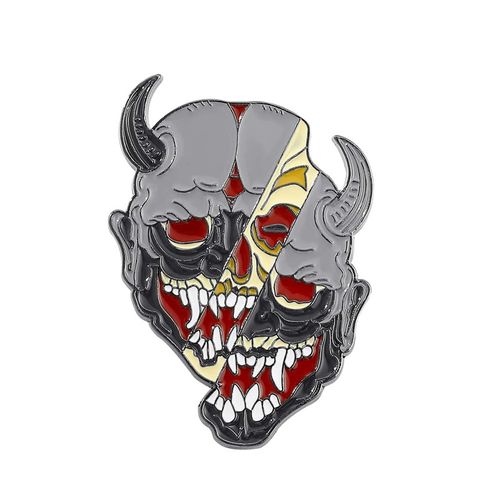 Mode Japonais Prajna Masque Broche Broche Vêtements Insignes Accss Pour La Décoration