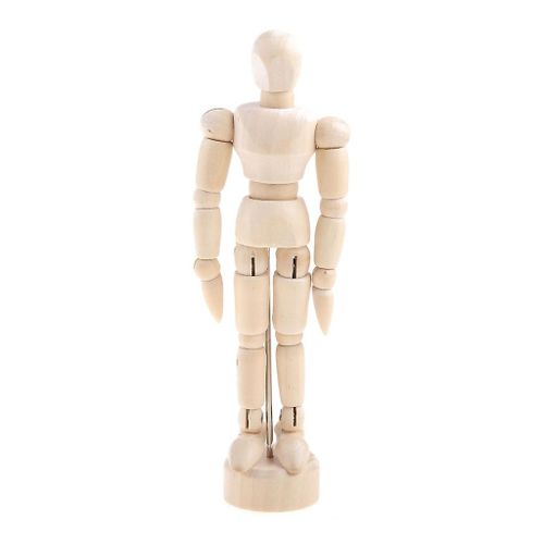 1Pc Artiste Membres Mobiles Mâle En Bois Figure Modèle Mannequin Art Classe Croquis