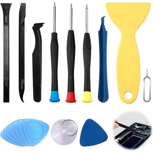 Kit Demontage Pc Portable Ensemble D'outils Mécaniques De Précision Kit Reparation Smartphone Kit Nettoyage Telephone Pour L'ouverture Smartphones, Tablettes Ecran Iphone 8 11 12 13[M425]