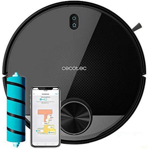 KGABERY-Robot Aspirateur Conga 3390.Technologie Laser,Lave Le Sol,Balaie Et Passe La Serpillère,Brosse Jalisco,Room Plan,2300 Pa,App Avec Carte Interactive