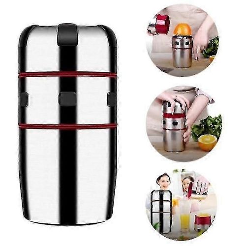 500ml Presse-Agrumes Manuel Fruit Orange Agrumes Jus De Citron Bouteille Rotate Cover Squeezer