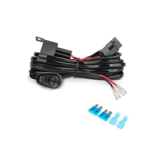 Kit De Faisceau De Câblage Pour 1 Interrupteur Marche-Arrêt À Fusible Lumineux 12v 40a Relais 180 W / 300w Pour 4-52 Pouces Led Work Hy