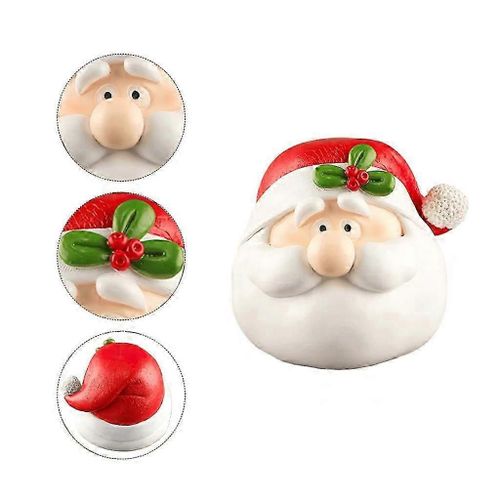 Noël Elk Père Noël bonhomme de neige ornements miniature en résine Figurine pour jardin de bureau