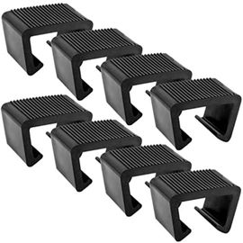 Pince De Meuble En Rotin Polyvalent En Osier Canapé Connecteur Attache Extérieur Durable (8 Pièces, Noir)