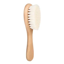 Doux Naturel De Chèvre De Chèvre Bébé Infantile Tête Massage Toilettage Peigne Avec Manche En Bois