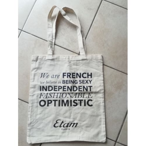 Sac Tote bag - Cabas - Scolaire - Sport - Shopping - Plage/piscine Ou Autre) Etam état Neuf!