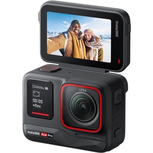 ChenQuanSarl- Ace Pro - Caméra D'Action Étanche Conçue Avec Leica, Capteur De 1/1,3"", Réduction Du Bruit Par L'Ia Pour Une Qualité D'Image Inégalée, 4K 120Ips, Écran Rabattable 2,4"" Et Fonctionnalité
