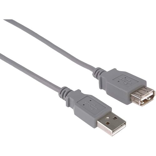 ChenQuanSarl- Rallonge Usb 2.0, Câble De Données Jusqu'À 480 Mbit/S, Câble De Charge, Usb 2.0 Type A Femelle Vers Mâle, 4 Broches, 2 Blindages, Couleur Gris, Longueur 3 M