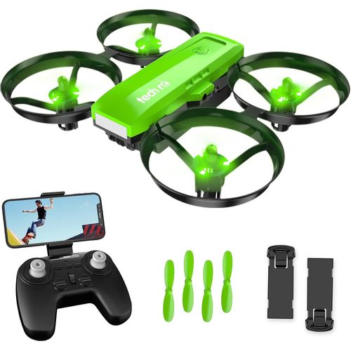 Chenquansarl-Mini Drone Avec Caméra Hd 720p, Quadcopter Rc Avec App Wifi Fpv 3d Flips, Headless Mode, Altitude Stabilisation, 3 Vitesses Cadeaux Pour Débutants Et Enfants, 2 Batteries-Eylm