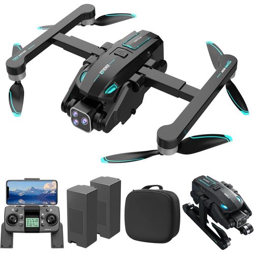 Chenquansarl-Drone Gps Avec Caméra 4k Moteur Sans Balais,Drone Radiocommandé Adulte Objectif Esc 180°,Évitement Automatique Des Obstacles,Retour Automatique Gps,Suivre Intelligemment 30-36minutes De-Obest