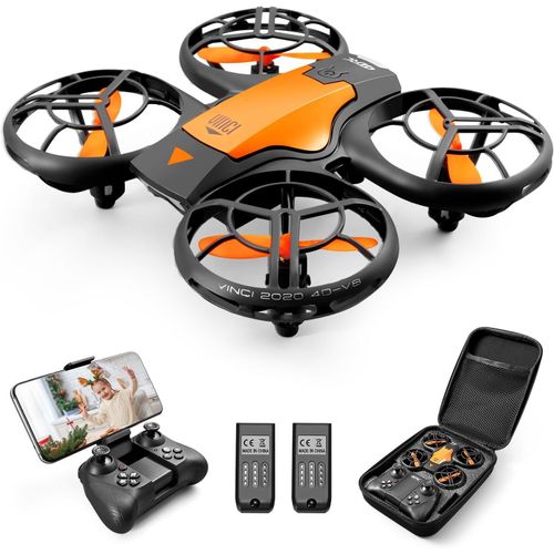 Chenquansarl-V8 Mini Drone Avec Caméra 720p Wifi Fpv, 20 Minutes De Vol, Induction De Gravité, Vol De Trajectoire, Mode Sans Tête, 360° Flips Maintien D'altitude, Pour Les Débutants Et Les Enfants-4drc