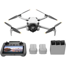Chenquansarl-Bundle Mini 4 Pro Fly More Avec Rc 2 (Radiocommande Avec Écran), Mini Drone Pliable Avec Caméra 4k, Moins De 0,549 Lb/249 G, Temps De Vol De 34 Min, 2 Batteries Supplémentaires, C0-Dji