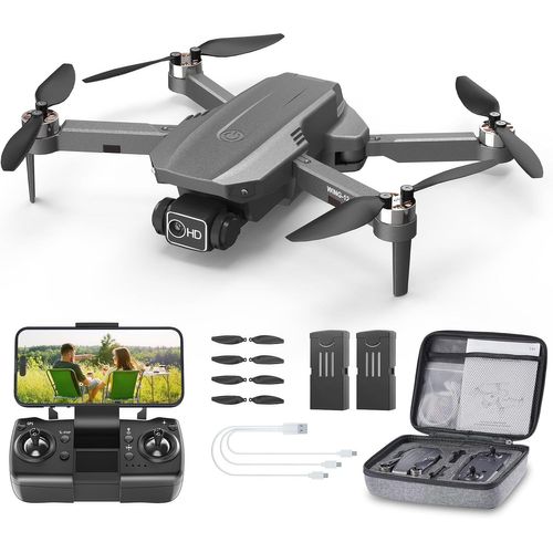 Chenquansarl-Drone Avec Camera 4k - B12 Gps Drone Adulte, Moins De 250g, Moteur Sans Balais, Suivez-Moi, 50 Minutes De Vol, Retour À La Maison Intelligent, Drone Léger Et Pliable Pour Les Débutants-Wipkviey