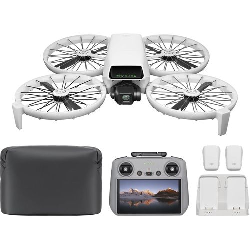 Chenquansarl-Bundle Fly More Flip (Radiocommande Rc 2 Avec Écran), Drone Caméra 4k Uhd Pour Adultes, Décollage Palmaire, Retour Automatique, Vol Intelligent, Trois Batteries Pour Un Temps De Vol De 9-Dji