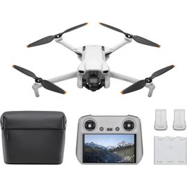 Chenquansarl-Bundle Fly More Mini 3 ( Rc) \ Mini Drone Caméra Léger Avec Nacelle À 3 Axes Et Vidéo 4k Hdr, Trois Batteries Pour Un Vol De 114 Min, Pr De Vue Verticale, Transmission Vidéo Jusqu`À 10 K-Dji