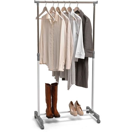 Ytseazn-8001410070876 Robe Rack,Polyvinyle,Blanc/Gris,42x72x165cm