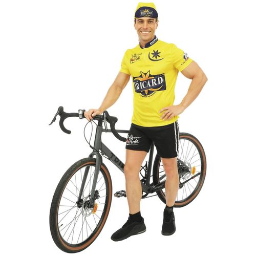 Déguisement Cycliste Jaune Tricard Homme - Taille: S / M