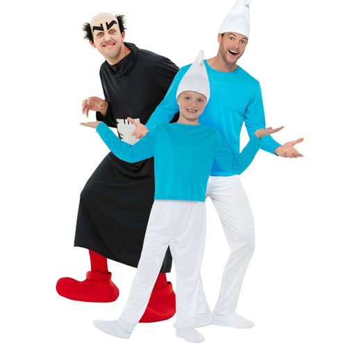 Déguisement De Groupe Gargamel Et Les Schtroumpfs Adultes