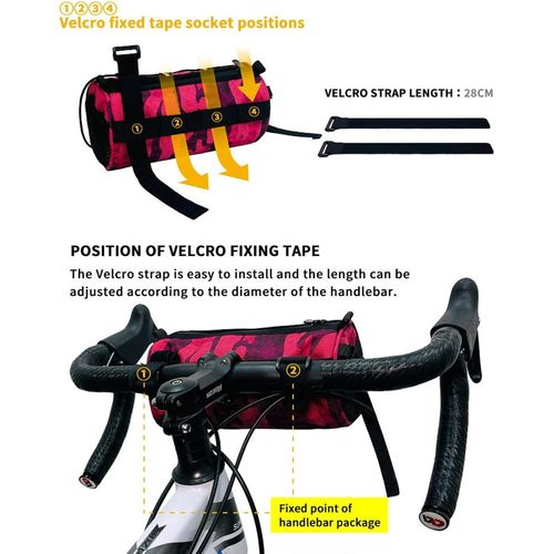 Sacoche avant pour vélo de route ¿ Petit sac de rangement avant avec bandoulière | Sacoche de selle étanche pour vélo de route, vélo et moto