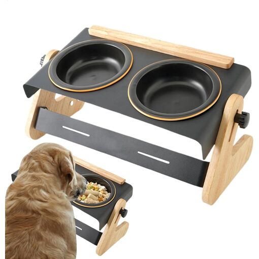 Support de gamelle surélevé pour chien, gamelle surélevée pour chie...