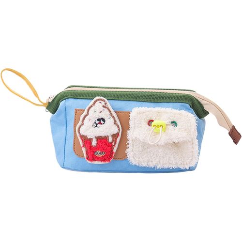 Trousse À Crayons Motif Ours Mignon, Grande Capacité, Portable, Motif Dessin Animé, À Ouverture Large, Pour Étudiants Et Enseignants
