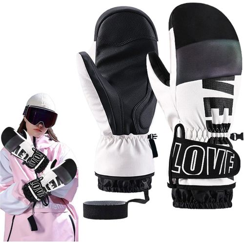 Gants De Ski Imperméables, Mitaines De Snowboard, Gants De Ski Tactiles, Gants De Ski Thermiques, Isolés Et Confortables Pour La Conduite, Le Cyclisme, Hommes Et Femmes